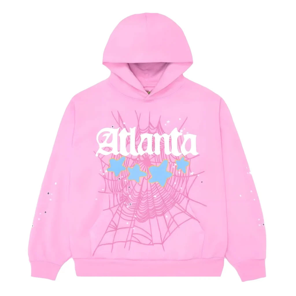 Sp5der Atlanta Hoodie Pink – King Sp5der