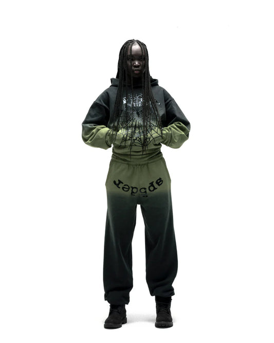 Sp5der OG Web Ombre Tracksuit Black