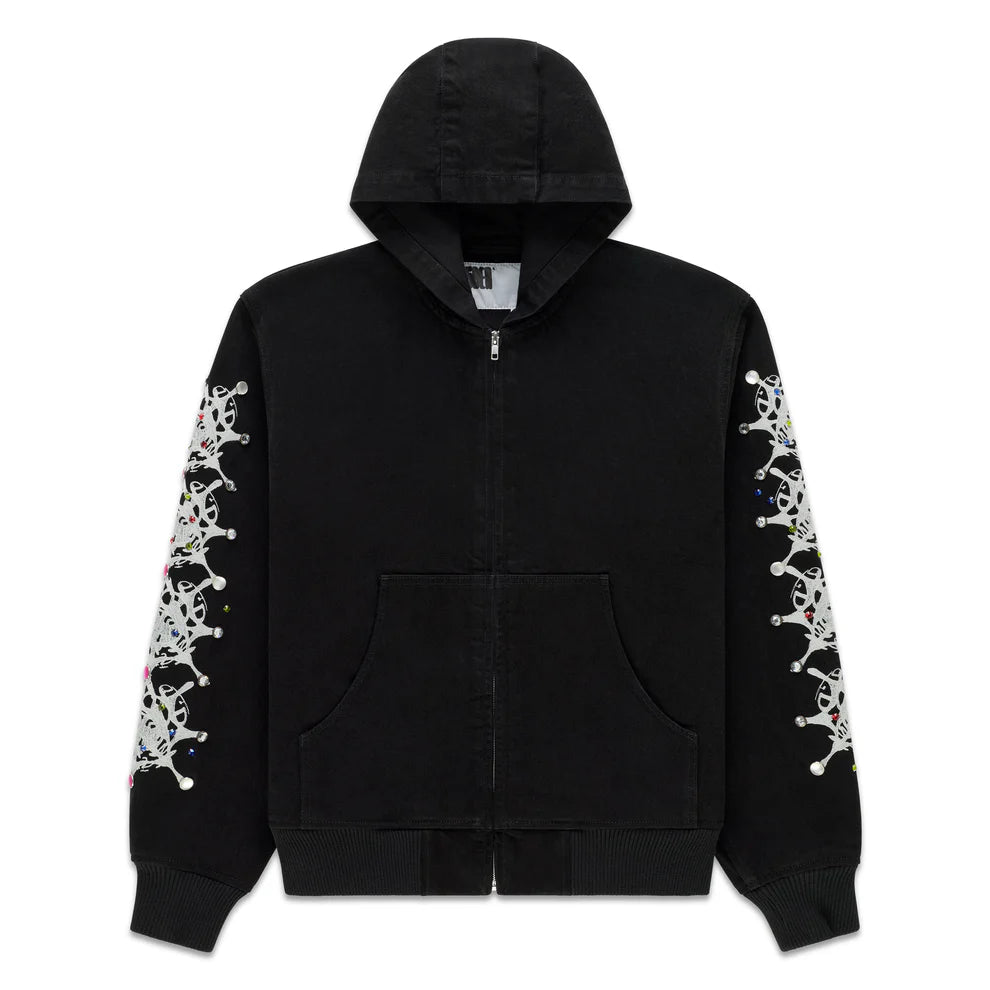 Sp5der Webstone Denim Jacket Black
