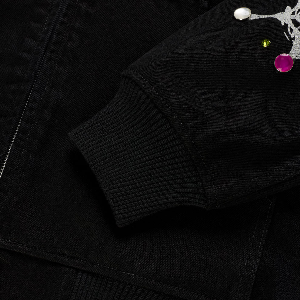 Sp5der Webstone Denim Jacket Black