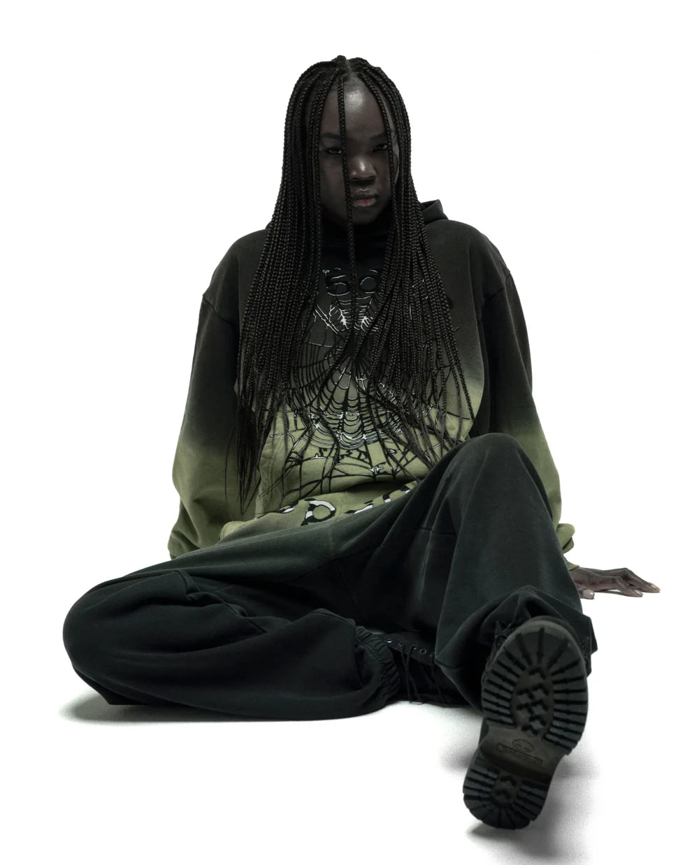 Sp5der OG Web Ombre Tracksuit Black