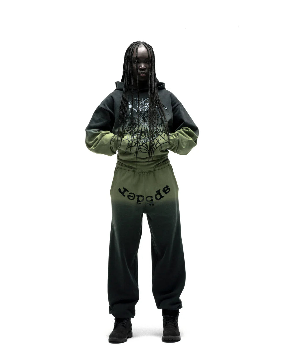 Sp5der OG Web Ombre Hoodie Black