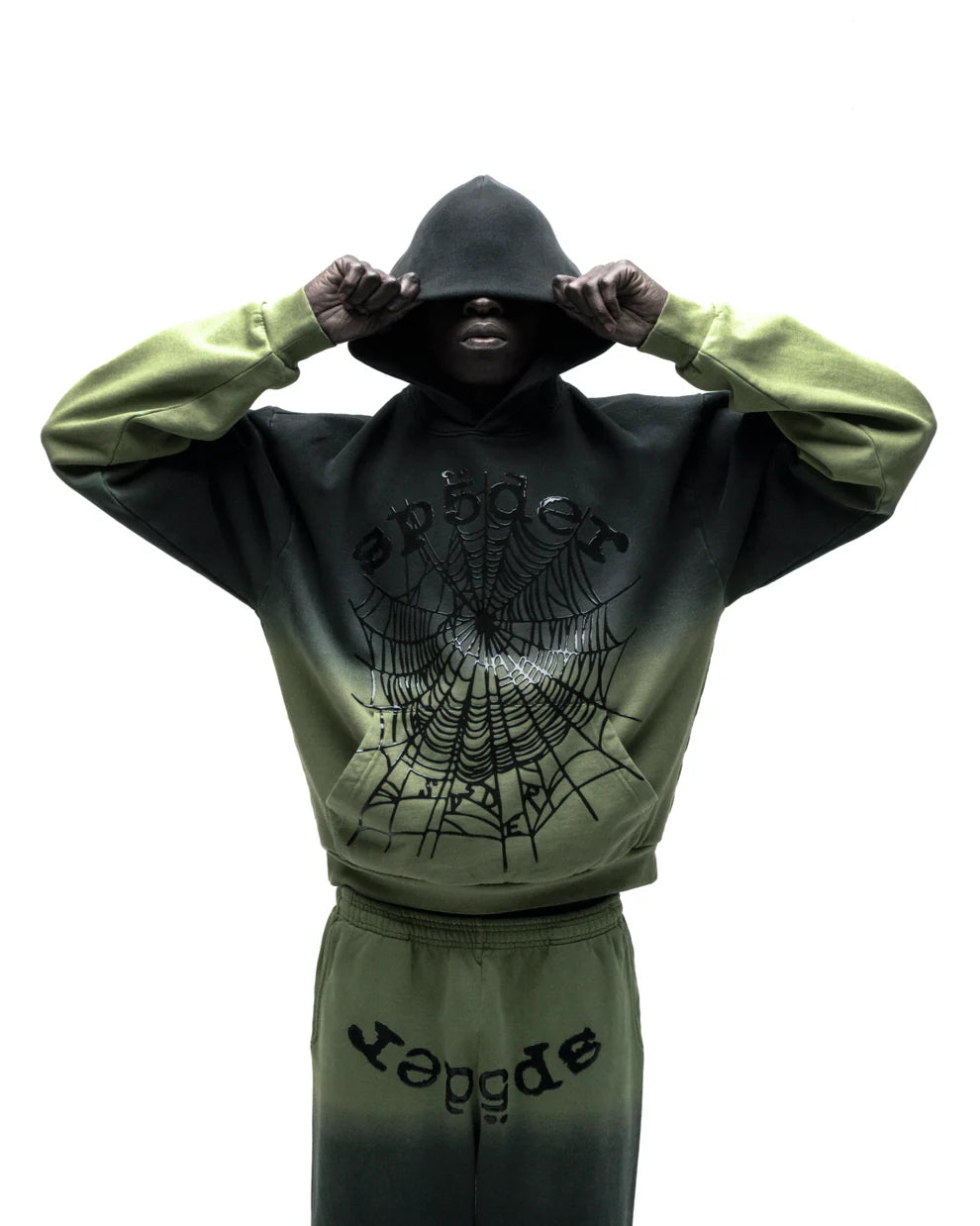 Sp5der OG Web Ombre Tracksuit Black