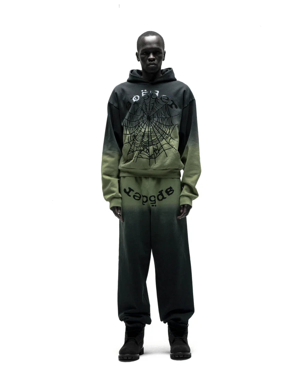 Sp5der OG Web Ombre Hoodie Black